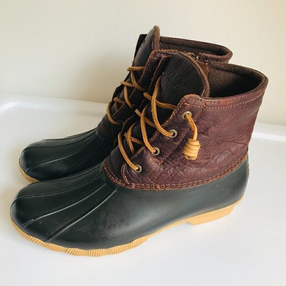 Sperry Black Saltwater Duck Boot Size 11 - Picture 6 of 11